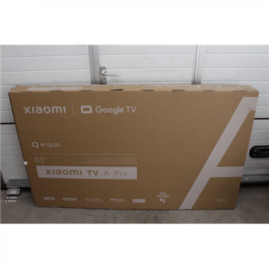 SALE OUT. SALE OUT. Xiaomi | QLED TV A Pro 2025 | 65'' | Smart TV | Google TV | 4K UHD | Black | USED, STICKER ON SCREEN, ACTIVATED OS, MISSING: REMOTE, SCREWS AND MANUALS