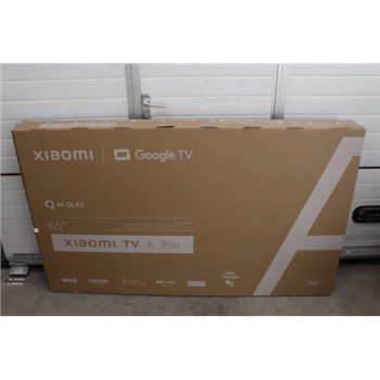 SALE OUT. SALE OUT. Xiaomi | QLED TV A Pro 2025 | 65'' | Smart TV | Google TV | 4K UHD | Black | USED, STICKER ON SCREEN, ACTIVATED OS, MISSING: REMOTE, SCREWS AND MANUALS