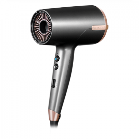 Remington | Hair dryer | D6077 | 2000 W | Number of temperature settings 3 | Ionic function | Diffuser nozzle | Grey