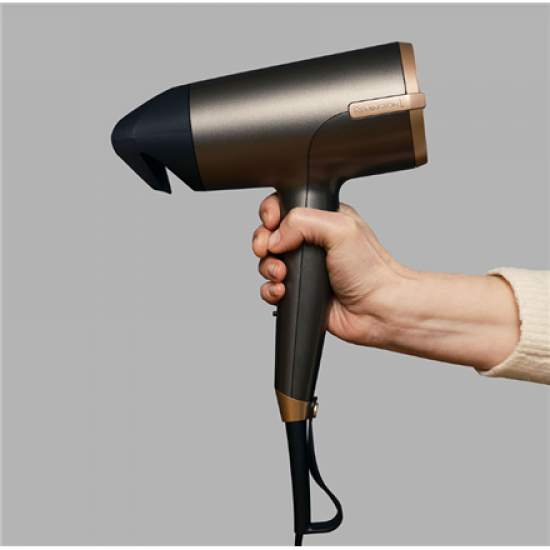 Remington | Hair dryer | D6077 | 2000 W | Number of temperature settings 3 | Ionic function | Diffuser nozzle | Grey