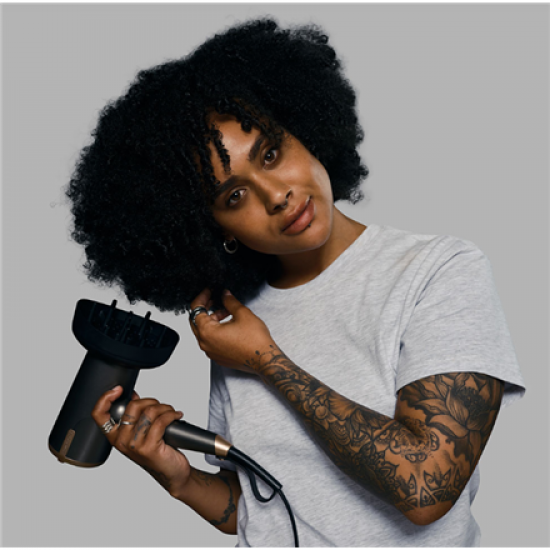 Remington | Hair dryer | D6077 | 2000 W | Number of temperature settings 3 | Ionic function | Diffuser nozzle | Grey