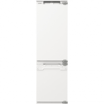 Gorenje Refrigerator | NRKI517E42 | Energy efficiency class E | Built-in | Combi | Height 177.2 cm | No Frost system | Fridge net capacity 176 L | Freezer net capacity 76 L | Display | 35 dB | White