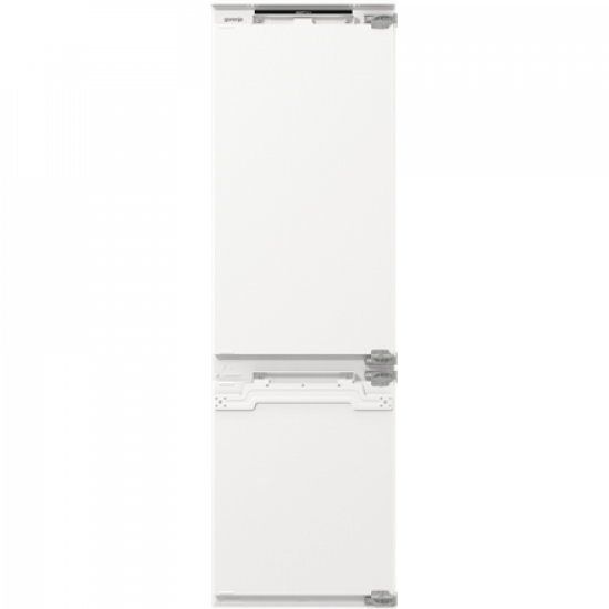 Gorenje Refrigerator | NRKI517E42 | Energy efficiency class E | Built-in | Combi | Height 177.2 cm | No Frost system | Fridge net capacity 176 L | Freezer net capacity 76 L | Display | 35 dB | White