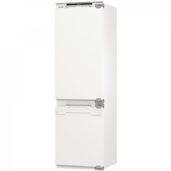 Gorenje Refrigerator | NRKI517E42 | Energy efficiency class E | Built-in | Combi | Height 177.2 cm | No Frost system | Fridge net capacity 176 L | Freezer net capacity 76 L | Display | 35 dB | White