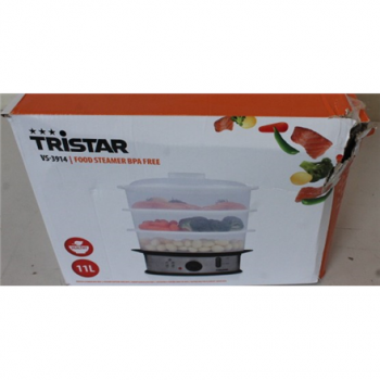 SALE OUT. Tristar | Food Steamer | VS-3914 | Silver | 1200 W | Capacity 11 L | DAMAGED PACKAGING | Number of baskets 3