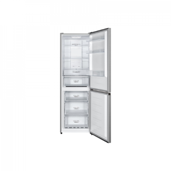 Gorenje Refrigerator | N619EAXL4 | Energy efficiency class E | Free standing | Combi | Height 186 cm | No Frost system | Fridge net capacity 207 L | Freezer net capacity 97 L | Display | 39 dB | Grey