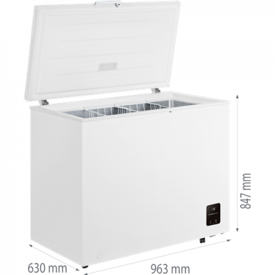 Gorenje Freezer | FH25EAW | Energy efficiency class E | Chest | Free standing | Height 84.7 cm | Total net capacity 248 L | White