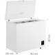 Gorenje Freezer | FH25EAW | Energy efficiency class E | Chest | Free standing | Height 84.7 cm | Total net capacity 248 L | White