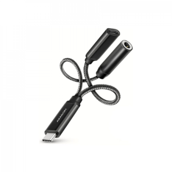 AXAGON | ADA-HCPD USB-C - Hi-Res DAC Audio Adapter PD, 60W