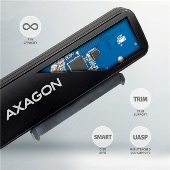 AXAGON USB-A 5Gbps SLIM adapter for 2.5
