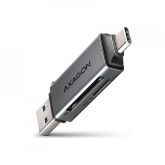 AXAGON Mobile USB 3.2 Gen 1 MINI card reader with USB-C and USB-A connectors | CRE-DAC