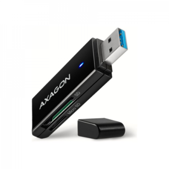 AXAGON Slim super-speed USB 3.2 Gen 1 card reader with a direct USB-A connector | CRE-S2N