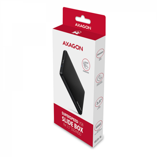 AXAGON Screwless USB 3.2 Gen 1 - SATA 6G external box for 2.5