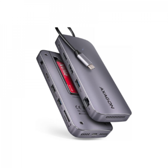 AXAGON USB-C 10Gbps GEN2COMBO 12in1 Hub | HMC-12GM2