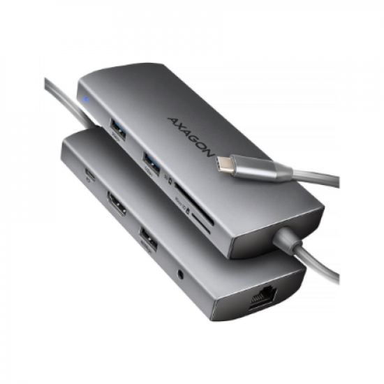 AXAGON Multi port USB-C 5Gbps hub | HMC-8HLSA