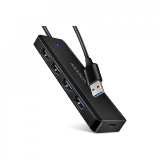 AXAGON Travel four-port USB-A 5Gbps hub | HUE-C1A