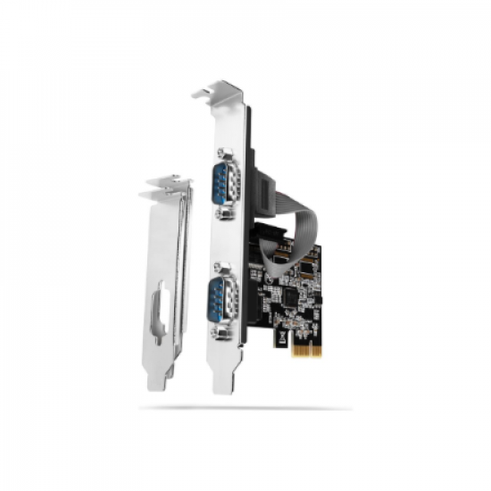 AXAGON PCI-Express card with two 250 kbps serial ports | PCEA-S2N