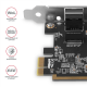 AXAGON Gigabit Ethernet PCI-Express network card with proven Realtek chipset version | PCEE-GRF