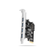 AXAGON PCI-Express card with four external USB-A 5Gbps ports | PCEU-430RS