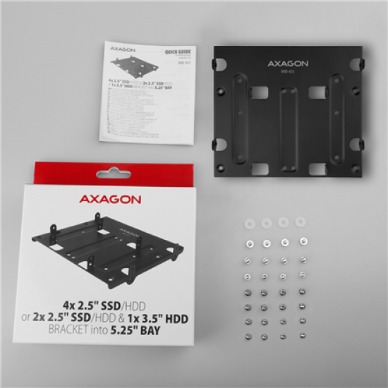 AXAGON Metal frame for mounting four 2.5