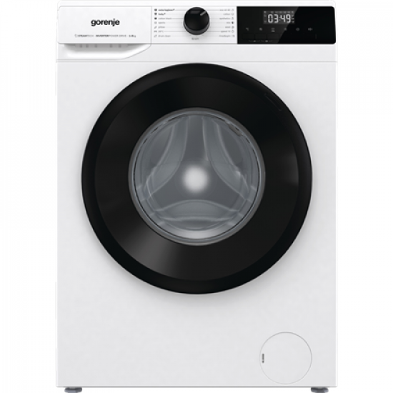 Gorenje | Washing Machine | W11NHPI84AS | Energy efficiency class A | Front loading | Washing capacity 8 kg | 1400 RPM | Depth 54 cm | Width 60 cm | Display | LED | Steam function | White