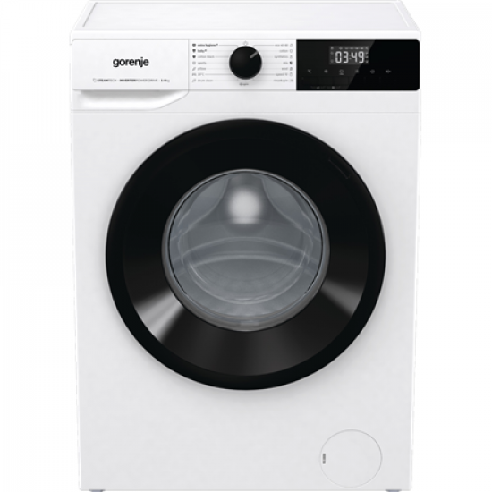 Gorenje | Washing Machine | W11NHPI84AS | Energy efficiency class A | Front loading | Washing capacity 8 kg | 1400 RPM | Depth 54 cm | Width 60 cm | Display | LED | Steam function | White