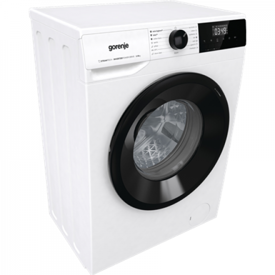 Gorenje | Washing Machine | W11NHPI84AS | Energy efficiency class A | Front loading | Washing capacity 8 kg | 1400 RPM | Depth 54 cm | Width 60 cm | Display | LED | Steam function | White