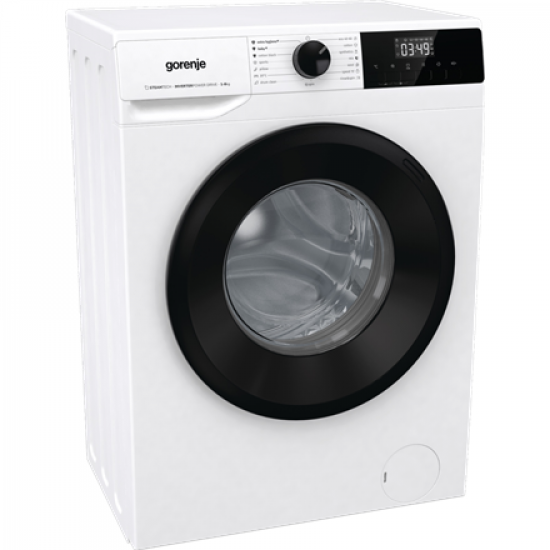 Gorenje | Washing Machine | W11NHPI84AS | Energy efficiency class A | Front loading | Washing capacity 8 kg | 1400 RPM | Depth 54 cm | Width 60 cm | Display | LED | Steam function | White