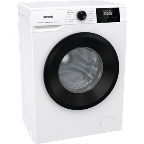 Gorenje Washing Machine | W3NGPI62SBS | Energy efficiency class B | Front loading | Washing capacity 6 kg | 1200 RPM | Depth 47 cm | Width 60 cm | LCD | Steam function