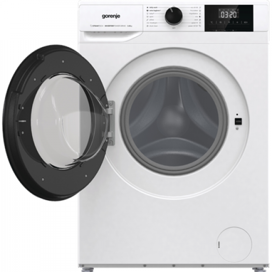 Gorenje Washing Machine | W3NGPI62SBS | Energy efficiency class B | Front loading | Washing capacity 6 kg | 1200 RPM | Depth 47 cm | Width 60 cm | LCD | Steam function