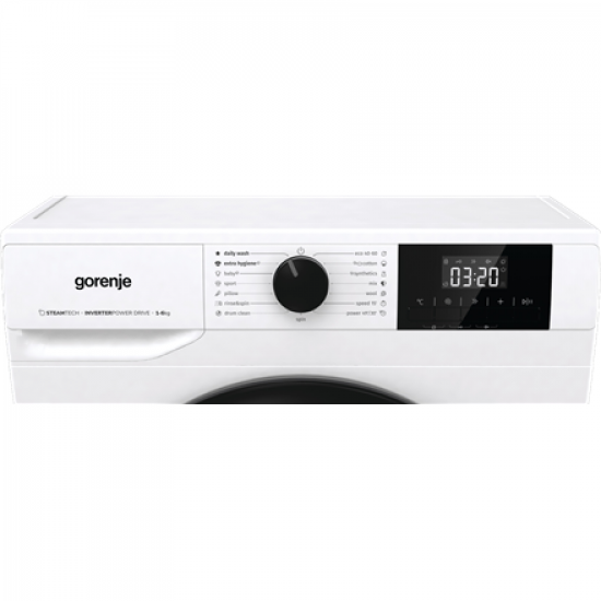 Gorenje Washing Machine | W3NGPI62SBS | Energy efficiency class B | Front loading | Washing capacity 6 kg | 1200 RPM | Depth 47 cm | Width 60 cm | LCD | Steam function