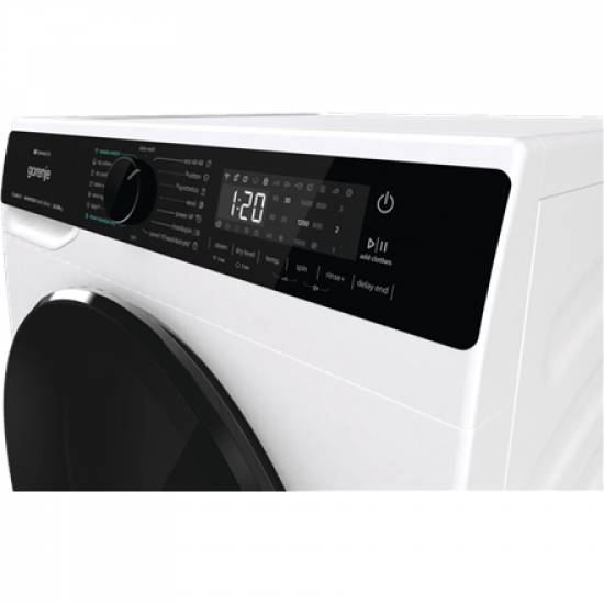 Gorenje Washing Machine with Dryer | WD2PA1X64ADW | Energy efficiency class A/D | Front loading | Washing capacity 10.5 kg | 1400 RPM | Depth 59 cm | Width 60 cm | Display | LED | Drying system | Drying capacity 6 kg | Steam function | Wi-Fi | White