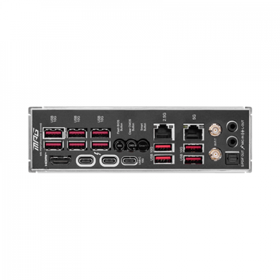 MSI MPG Z890 CARBON WIFI | Processor family Intel | Processor socket LGA1851 | Supported hard disk drive interfaces SATA, M.2 | Number of SATA connectors 4