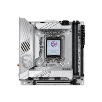 MSI MPG Z890I EDGE TI WIFI | Processor family Intel | Processor socket LGA1851 | Supported hard disk drive interfaces SATA, M.2 | Number of SATA connectors 2