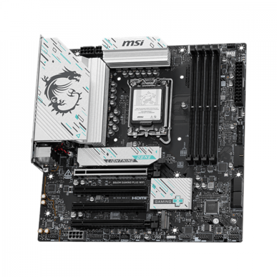 MSI B860M GAMING PLUS WIFI | Processor family Intel | Processor socket LGA1851 | DDR5 | Supported hard disk drive interfaces SATA, M.2 | Number of SATA connectors 4