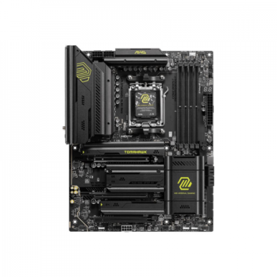 MSI MAG X870 TOMAHAWK WIFI | Processor family AMD | Processor socket AM5 | Supported hard disk drive interfaces SATA, M.2 | Number of SATA connectors 4