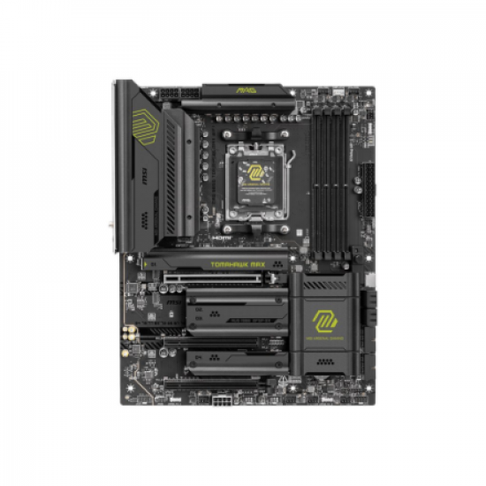 MSI MAG B850 TOMAHAWK MAX WIFI | Processor family AMD | Processor socket AM5 | DDR5 | Supported hard disk drive interfaces SATA, M.2 | Number of SATA connectors 4