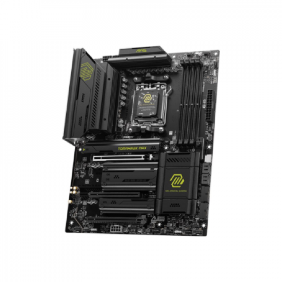 MSI MAG B850 TOMAHAWK MAX WIFI | Processor family AMD | Processor socket AM5 | DDR5 | Supported hard disk drive interfaces SATA, M.2 | Number of SATA connectors 4