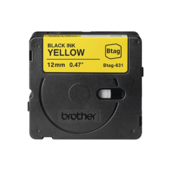 Brother BTAG-631 | Black on Yellow | Btag