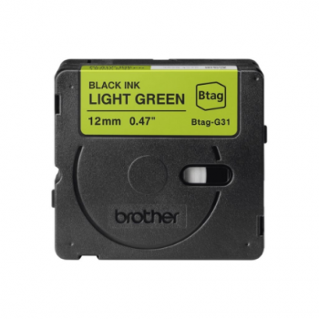 Brother BTAG-G31 | Black on Light Green | Btag