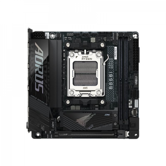 Gigabyte B850I AORUS PRO | Processor family AMD | Processor socket AM5 | DDR5 | Supported hard disk drive interfaces SATA, M.2 | Number of SATA connectors 2