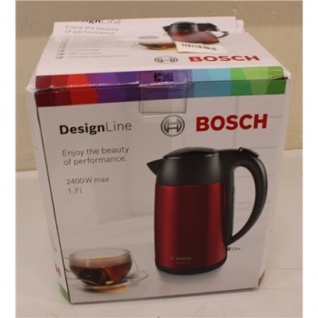 SALE OUT.  | Bosch | Kettle | DesignLine TWK3P424 | Electric | 2400 W | 1.7 L | Stainless steel | 360° rotational base | Red | DAMAGED PACKAGING