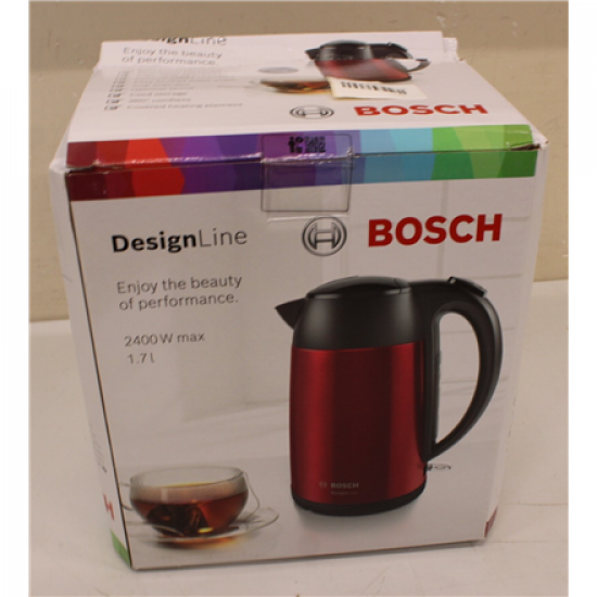 SALE OUT.  | Bosch | Kettle | DesignLine TWK3P424 | Electric | 2400 W | 1.7 L | Stainless steel | 360° rotational base | Red | DAMAGED PACKAGING