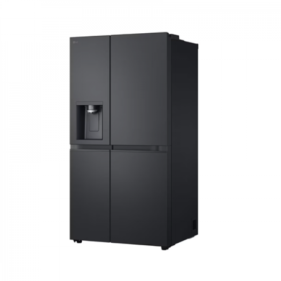 LG Refrigerator | GSLC41EPPE | Energy efficiency class E | Free standing | Side by side | Height 179 cm | Fridge net capacity 420 L | Freezer net capacity 221 L | Display | 36 dB | Black