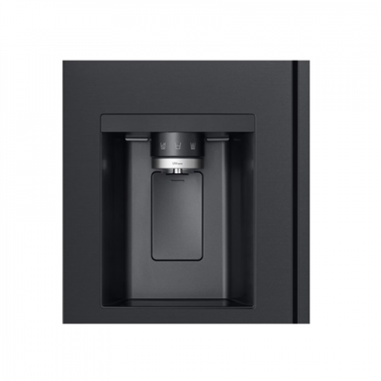 LG Refrigerator | GSLC41EPPE | Energy efficiency class E | Free standing | Side by side | Height 179 cm | Fridge net capacity 420 L | Freezer net capacity 221 L | Display | 36 dB | Black