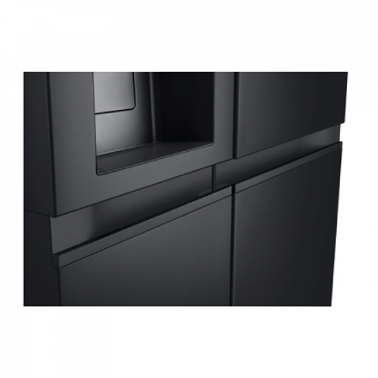 LG Refrigerator | GSLC41EPPE | Energy efficiency class E | Free standing | Side by side | Height 179 cm | Fridge net capacity 420 L | Freezer net capacity 221 L | Display | 36 dB | Black