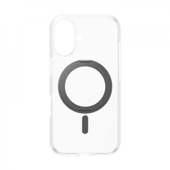 CARE Feature Case | Back cover | Apple | iPhone 16 | Recycled plastic | Transparent | MagSafe