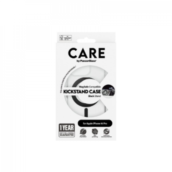 CARE Feature Case | Back cover | Apple | iPhone 16 Pro | Recycled plastic | Transparent | MagSafe