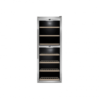 Caso | Wine Cooler | WineComfort 1260 Smart | Energy efficiency class G | Free standing | Bottles capacity 126 | Stainless steel/Black