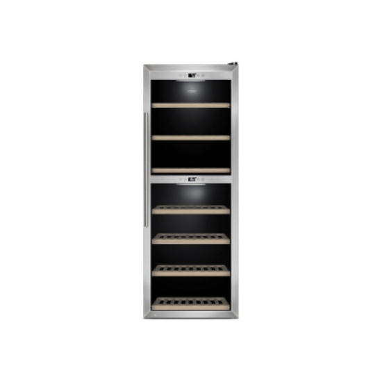 Caso | Wine Cooler | WineComfort 1260 Smart | Energy efficiency class G | Free standing | Bottles capacity 126 | Stainless steel/Black